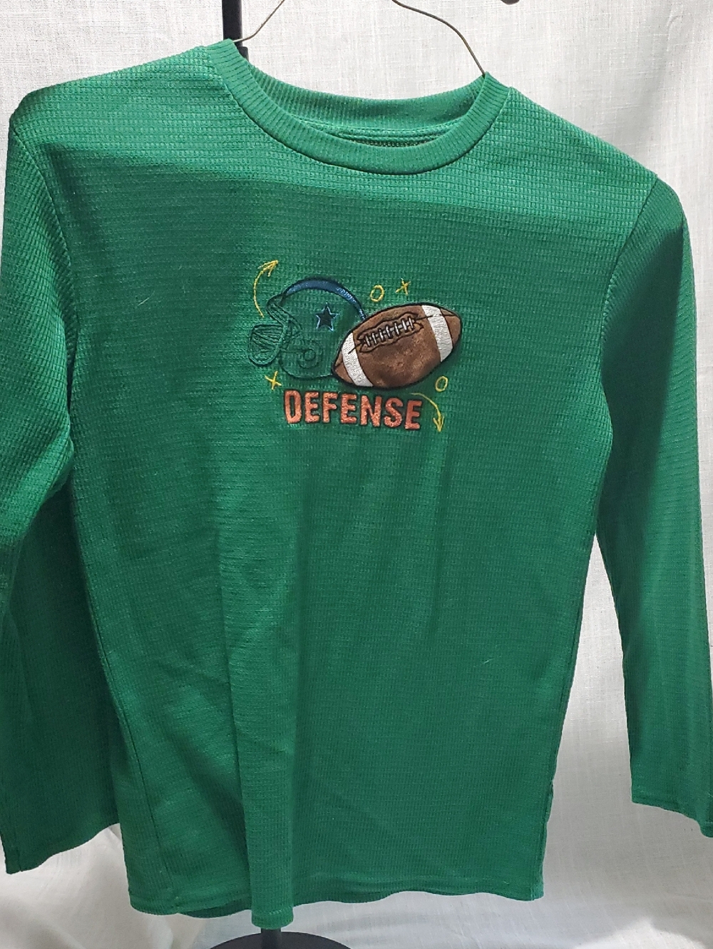 Cherokee Kids' Green 'Defense' Long-Sleeve Tee Sz L